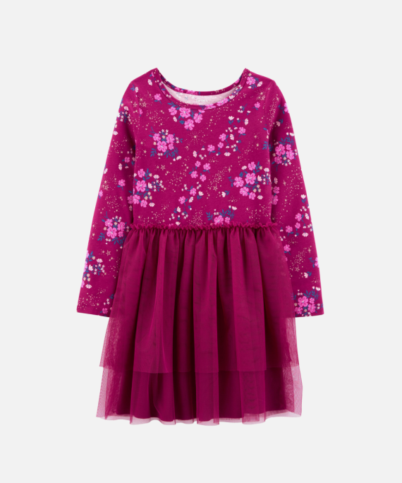 Floral Jersey Tutu Dress